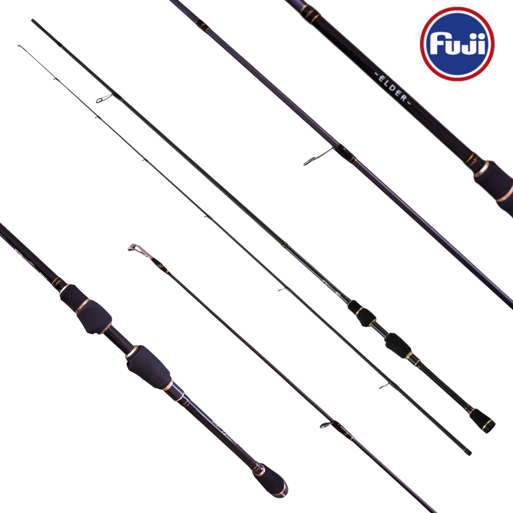 Das Allround-Talent für die leichte Fischerei. Egal, ob du mit Jigs, leichten Wobblern oder Finesse-Rigs fischst, diese Rute eignet sich perfekt zum Fischen auf Egli (Barsch) und für die leichte Forellenfischerei. Dank ihrer schnellen Aktion ermöglicht die ELDER 7L eine präzise Köderführung, während die sensible Spitze dafür sorgt, dass du keinen Biss mehr verpasst. Mit nur 75 Gramm ist die Rute ein absolutes Leichtgewicht. Ob an den Mittellandseen oder am Bach, die ELDER 7L ist dein idealer Begleiter.